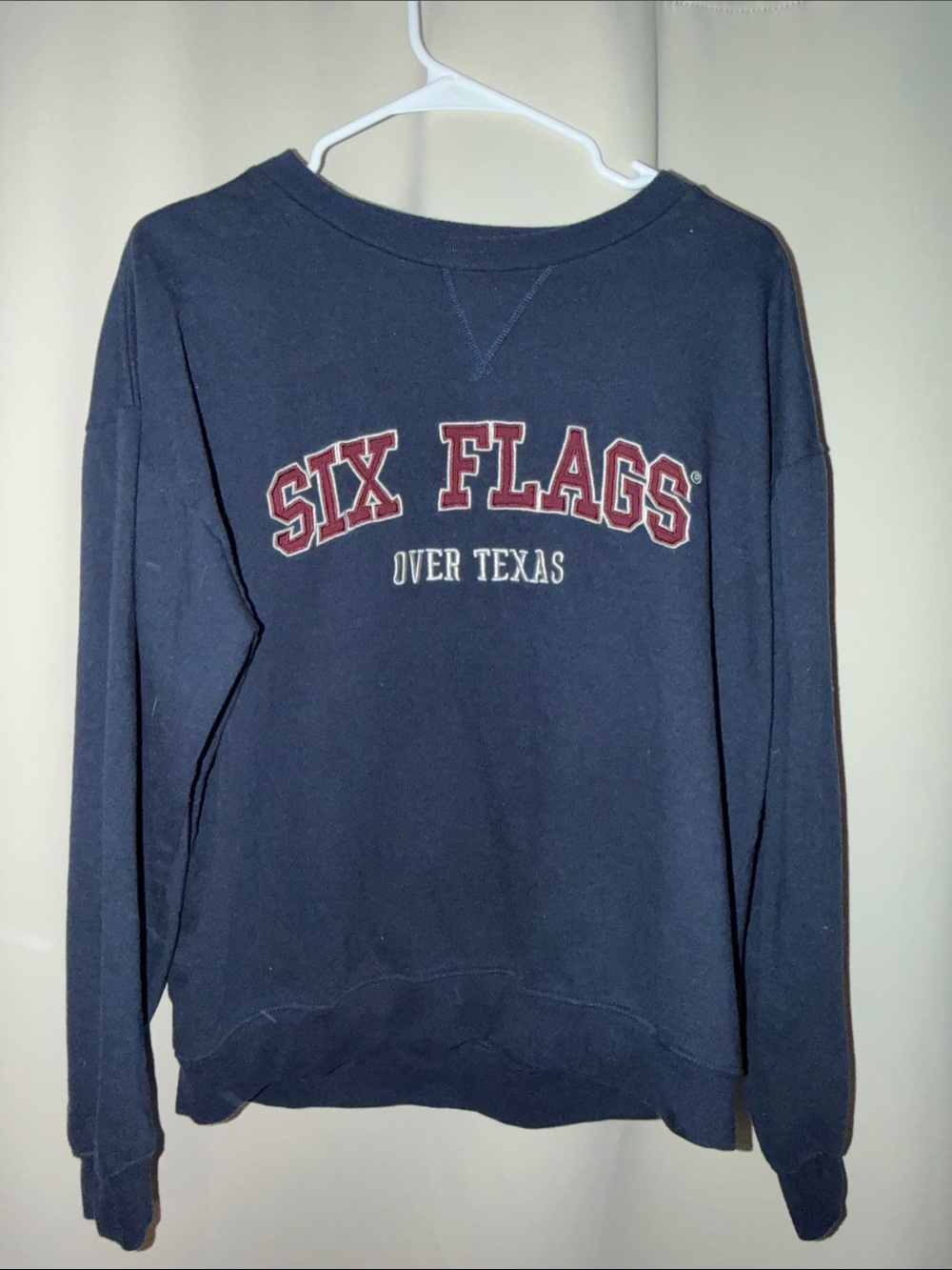 Six Flags 'Over Texas' Navy Crewneck Sweatshirt